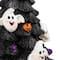 12" Black LED Lighted Skull & Ghost Halloween Tree